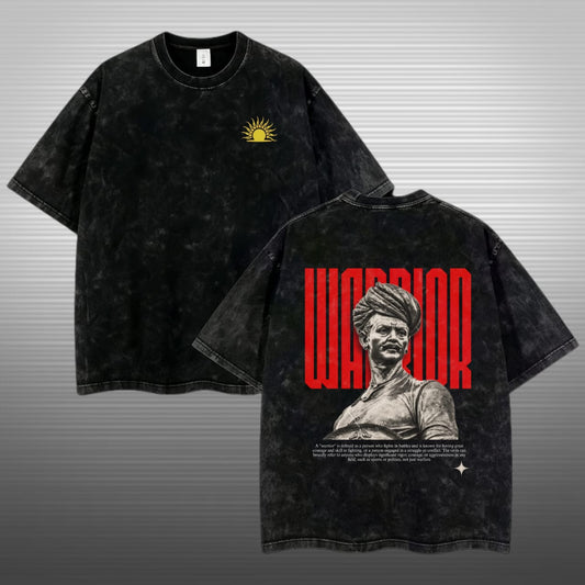 Sangolli Rayanna Oversized T-Shirt – Kannada Warrior Edition
